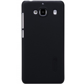 Redmi 2 dėklas juodas "Nillkin" Frosted Shield + plėvelė
